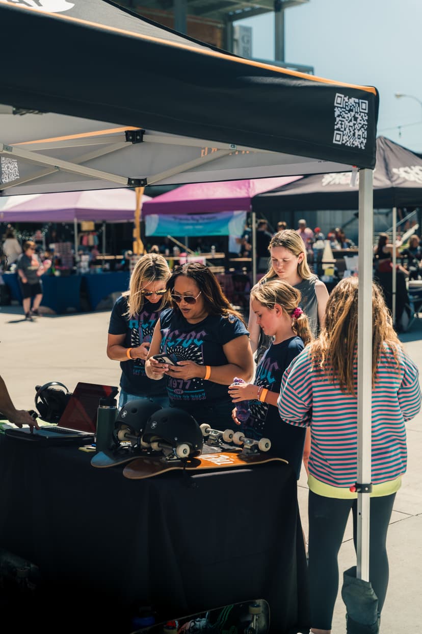 Community vendors at festival